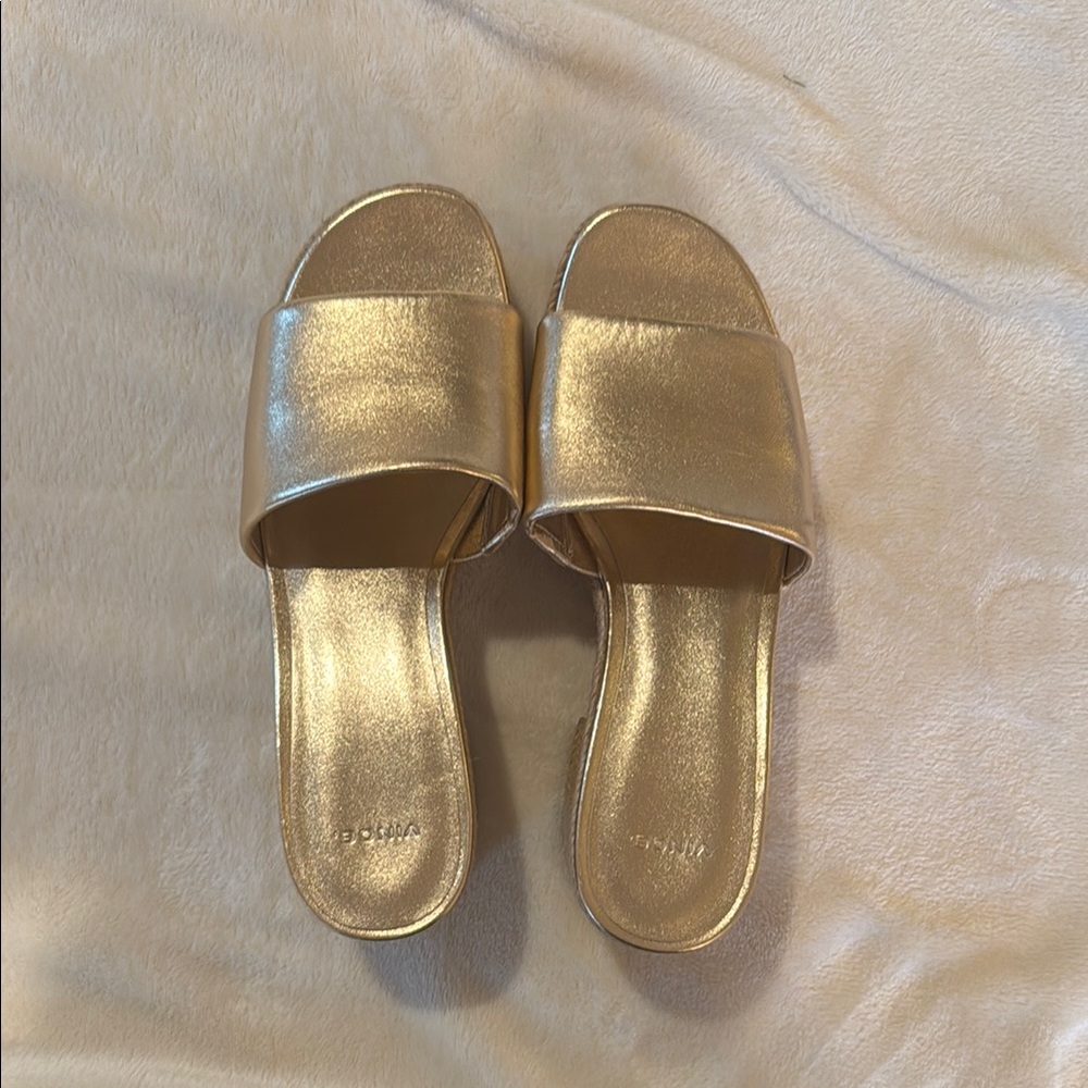 Vince Gold Sandals